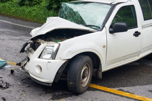 Car crash damage