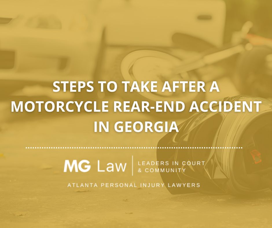 what to do after motorcycle rear end accident
